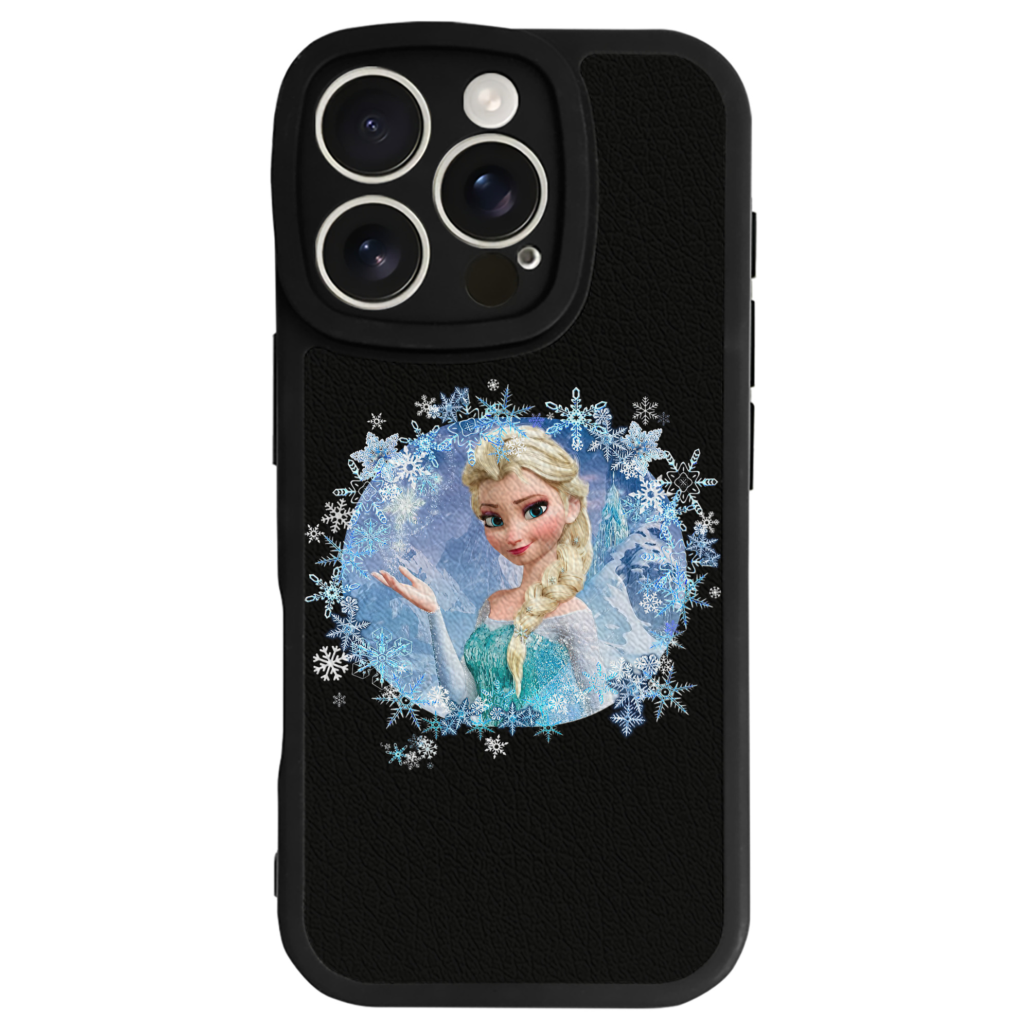 （画像用） アナと雪の女王 アンナ エルサ Frozen Anna Elsa 【iPhone 16シリーズ対応】シリコンスマホケース（レザー調） 材質：シリコン